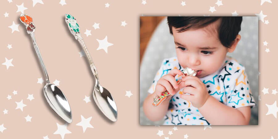 Детские ложки из серебра 925 пробы  Детские ложки из серебра 925 пробы