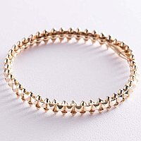 Жесткий браслет Тереза в желтом золоте 039281