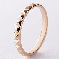 Кольцо в желтом золоте Клеш без вставок 039280