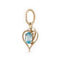 Золотой подвес с топазом 415202