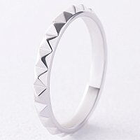 Кольцо в белом золоте Клеш без вставок 039275