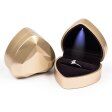 Футляр для кольца с подсветкой Золотое сердце 037513 детальное изображение ювелирного изделия Подарочные футляры и упаковки