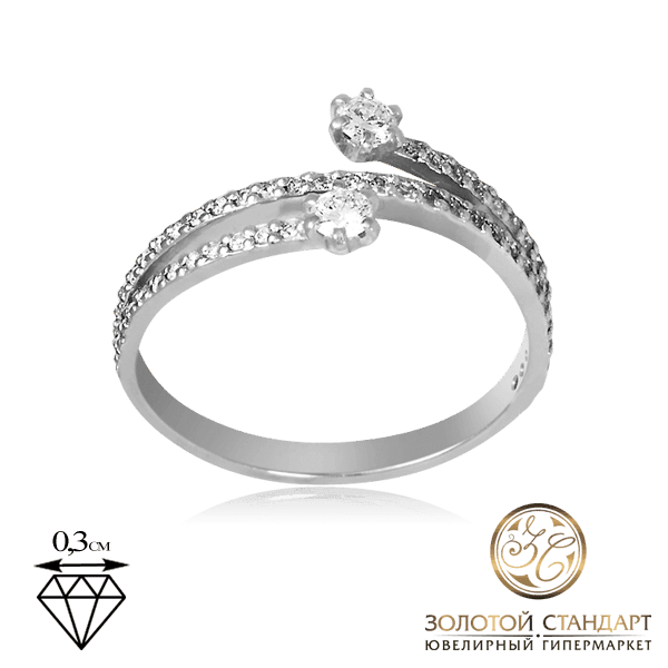 Кольцо дорожка бриллиантов Кольцо дорожка бриллиантов