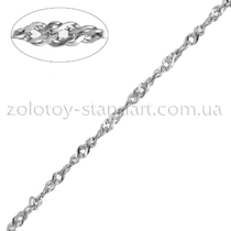 обзорное фото Cеребряная цепочка 10008  Серебряные цепочки