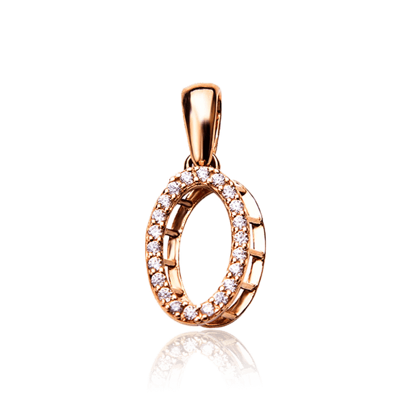 Золотой подвес буква О с фианитами 034845 детальное изображение ювелирного изделия Золотые подвески Золотой подвес буква О с фианитами 034845 детальное изображение ювелирного изделия Золотые подвески