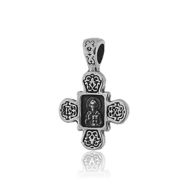 Серебряный нательный крест с чернением 030675 детальное изображение ювелирного изделия Серебряные подвески крестики Серебряный нательный крест с чернением 030675 детальное изображение ювелирного изделия Серебряные подвески крестики