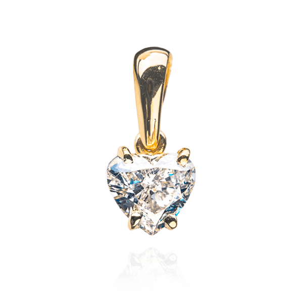 Золотая подвеска Сердце P0538 детальное изображение ювелирного изделия Золотые кулоны с бриллиантами Золотая подвеска Сердце P0538 детальное изображение ювелирного изделия Золотые кулоны с бриллиантами