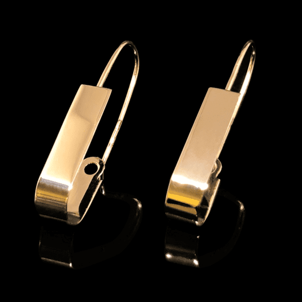 Сережки Пластини з червоного золота 034518 детальне зображення ювелірного виробу Сережки Пластини з червоного золота 034518 детальне зображення ювелірного виробу