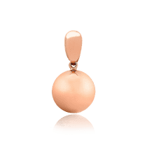 обзорное фото Золотой подвес Шар 030247  Золотые подвески без камней