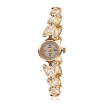 обзорное фото Женские часы из золота с ажурным ремешком 036138  Часы женские