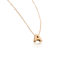 обзорное фото Золотое колье буква А 032800 Золотое колье без камней обзорное фото Золотое колье буква А 032800  Золотое колье без камней