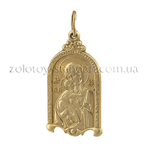 обзорное фото Золотой подвес 1,4,0334 Золотые подвески иконки обзорное фото Золотой подвес 1,4,0334  Золотые подвески иконки