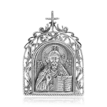 оглядове фото Ікона Спас Нерукотворний срібло 035948