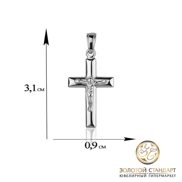 Золотой крестик с Распятием купить Золотой крестик с Распятием купить
