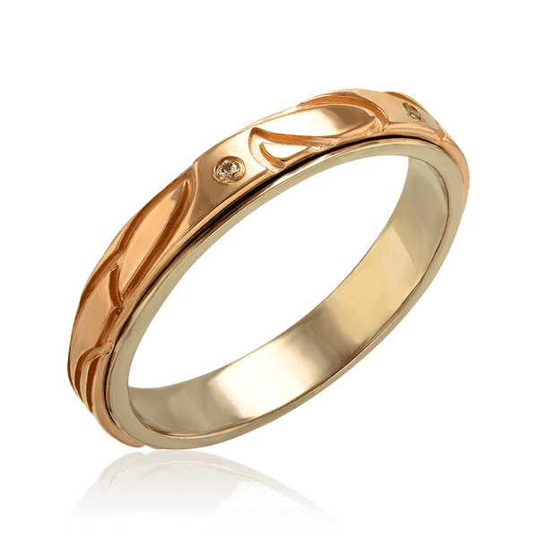 Золотое кольцо с фианитом в стильном исполнении 035495 детальное изображение ювелирного изделия Золотые кольца Золотое кольцо с фианитом в стильном исполнении 035495 детальное изображение ювелирного изделия Золотые кольца