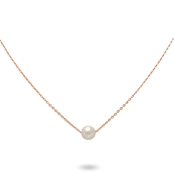 Колье в красном золоте с жемчуженкой 027863 детальное изображение ювелирного изделия Золотые колье с камнями Колье в красном золоте с жемчуженкой 027863 детальное изображение ювелирного изделия Золотые колье с камнями