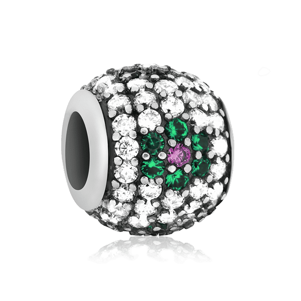 Серебряный подвес-шарм Бусинка с фианитом 024986 детальное изображение ювелирного изделия Серебряные подвесы-шармы (бусины) Серебряный подвес-шарм Бусинка с фианитом 024986 детальное изображение ювелирного изделия Серебряные подвесы-шармы (бусины)