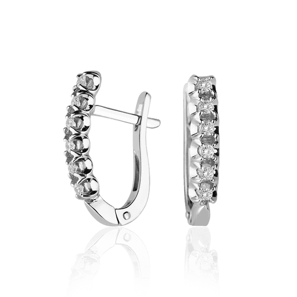 Золотые серьги с бриллиантами 029628 детальное изображение ювелирного изделия Золотые серьги с бриллиантами Золотые серьги с бриллиантами 029628 детальное изображение ювелирного изделия Золотые серьги с бриллиантами