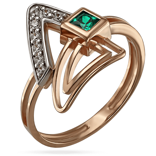 Золотое кольцо двойной ободок с фианитами  033713 детальное изображение ювелирного изделия Золотые кольца Золотое кольцо двойной ободок с фианитами  033713 детальное изображение ювелирного изделия Золотые кольца