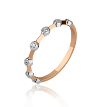 обзорное фото Золотое кольцо с фианитами 028437 Золотые кольца с фианитом обзорное фото Золотое кольцо с фианитами 028437  Золотые кольца с фианитом