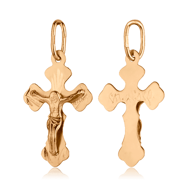 Золотий хрестик O/28 детальне зображення ювелірного виробу Золотий хрестик O/28 детальне зображення ювелірного виробу