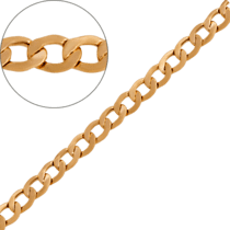 обзорное фото Золотая цепочка Гурмет 9600703-8  Гурмет плетение золотых цепочек