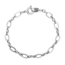 обзорное фото Золотой браслет с большими звеньями 032303 Женские золотые браслеты обзорное фото Золотой браслет с большими звеньями 032303  Женские золотые браслеты