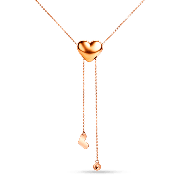 Стильное золотое колье-галстук обьемное Сердце, регулируется 040485 детальное изображение ювелирного изделия Золотое колье без камней Стильное золотое колье-галстук обьемное Сердце, регулируется 040485 детальное изображение ювелирного изделия Золотое колье без камней