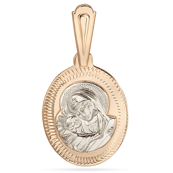 Золотая иконка Владимирская 036311 детальное изображение ювелирного изделия Золотые подвески иконки Золотая иконка Владимирская 036311 детальное изображение ювелирного изделия Золотые подвески иконки