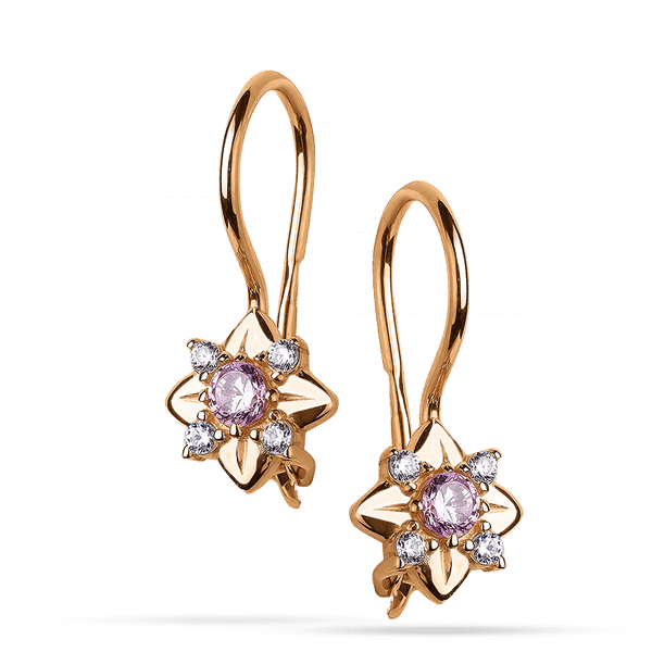 золоті дитячі сережки з петелькою золоті дитячі сережки з петелькою