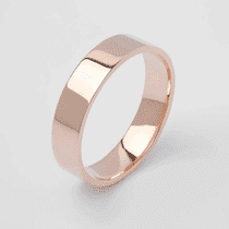 обзорное фото Золотое женское обручальное кольцо гладкое без вставок 041202  Классические обручальные кольца из золота