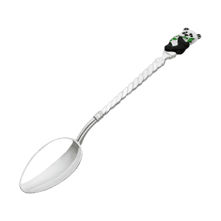 Срібна ложечка з емаллю Панда 2,91,0067Э детальне зображення ювелірного виробу Срібна ложечка з емаллю Панда 2,91,0067Э детальне зображення ювелірного виробу