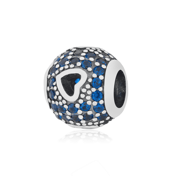 Серебряный подвес-шарм Бусинка - сердце с фианитом 024997 детальное изображение ювелирного изделия Серебряные подвесы-шармы (бусины) Серебряный подвес-шарм Бусинка - сердце с фианитом 024997 детальное изображение ювелирного изделия Серебряные подвесы-шармы (бусины)