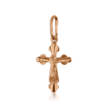 обзорное фото Золотой крестик для ребенка 1,4,0131  Детский золотой крестик