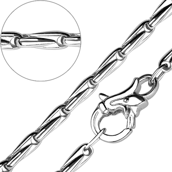 Золотая цепь на шею полновесная из белого золота 032061 детальное изображение ювелирного изделия Полновесные золотые цепочки Золотая цепь на шею полновесная из белого золота 032061 детальное изображение ювелирного изделия Полновесные золотые цепочки