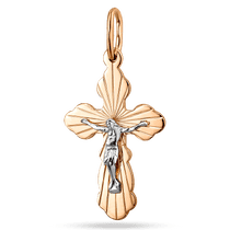обзорное фото Золотой подвес-крестик религиозный рельефный Распятие Спаси и Сохрани 040008 Золотые крестики православные обзорное фото Золотой подвес-крестик религиозный рельефный Распятие Спаси и Сохрани 040008  Золотые крестики православные