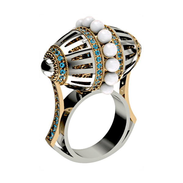 Кольцо с жемчугом 330894 детальное изображение ювелирного изделия Золотые кольца с жемчугом Кольцо с жемчугом 330894 детальное изображение ювелирного изделия Золотые кольца с жемчугом