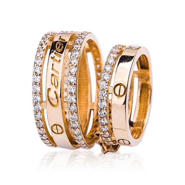 Золотое кольцо на две фаланги 032657 детальное изображение ювелирного изделия Золотые кольца