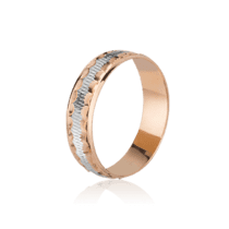обзорное фото Золотое обручальное кольцо 005  Золотые обручальные кольца с алмазной гранью