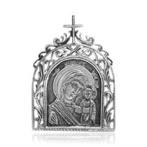 оглядове фото Срібна ікона Казанської Божої Матері 035945