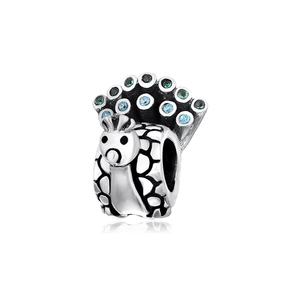 Серебряный подвес-шарм Павлин 026304 детальное изображение ювелирного изделия Серебряные подвесы-шармы (бусины) Серебряный подвес-шарм Павлин 026304 детальное изображение ювелирного изделия Серебряные подвесы-шармы (бусины)