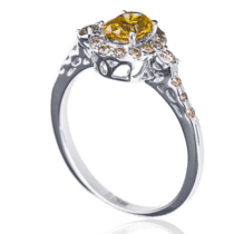 обзорное фото Кольцо с бриллиантами Fensi 023315  Золотые кольца с бриллиантами