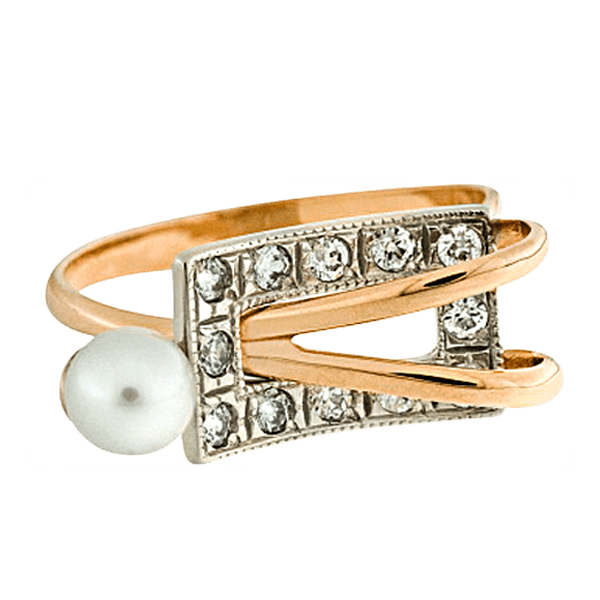 Кольцо с жемчугом 330580 детальное изображение ювелирного изделия Золотые кольца с жемчугом Кольцо с жемчугом 330580 детальное изображение ювелирного изделия Золотые кольца с жемчугом