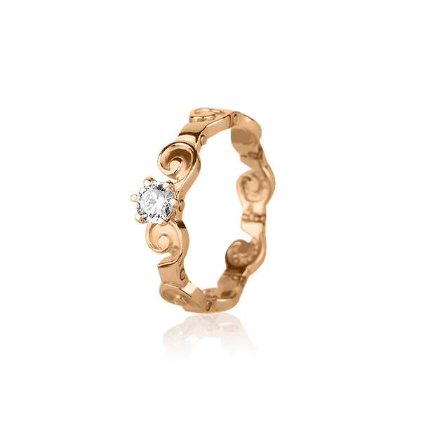 Золотое кольцо с фианитом Золотое кольцо с фианитом