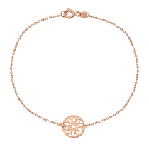 обзорное фото Женский золотой браслет Цветок 032310 Женские золотые браслеты обзорное фото Женский золотой браслет Цветок 032310  Женские золотые браслеты