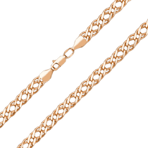 обзорное фото Мужская цепочка золотая Ромб двойной 035463 Золотые цепочки обзорное фото Мужская цепочка золотая Ромб двойной 035463  Золотые цепочки