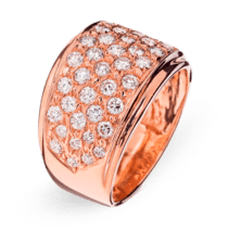 обзорное фото Золотое кольцо с бриллиантами R0698  Золотые кольца с бриллиантами