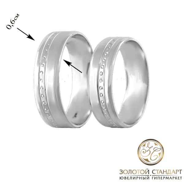 Обручальные кольца из белого золота Обручальные кольца из белого золота