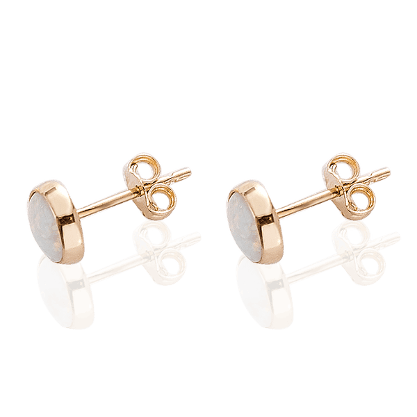 серьги гвоздики с белым опалом серьги гвоздики с белым опалом