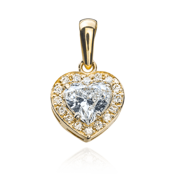Золотой подвес с бриллиантами Р0647 детальное изображение ювелирного изделия Золотые кулоны с бриллиантами